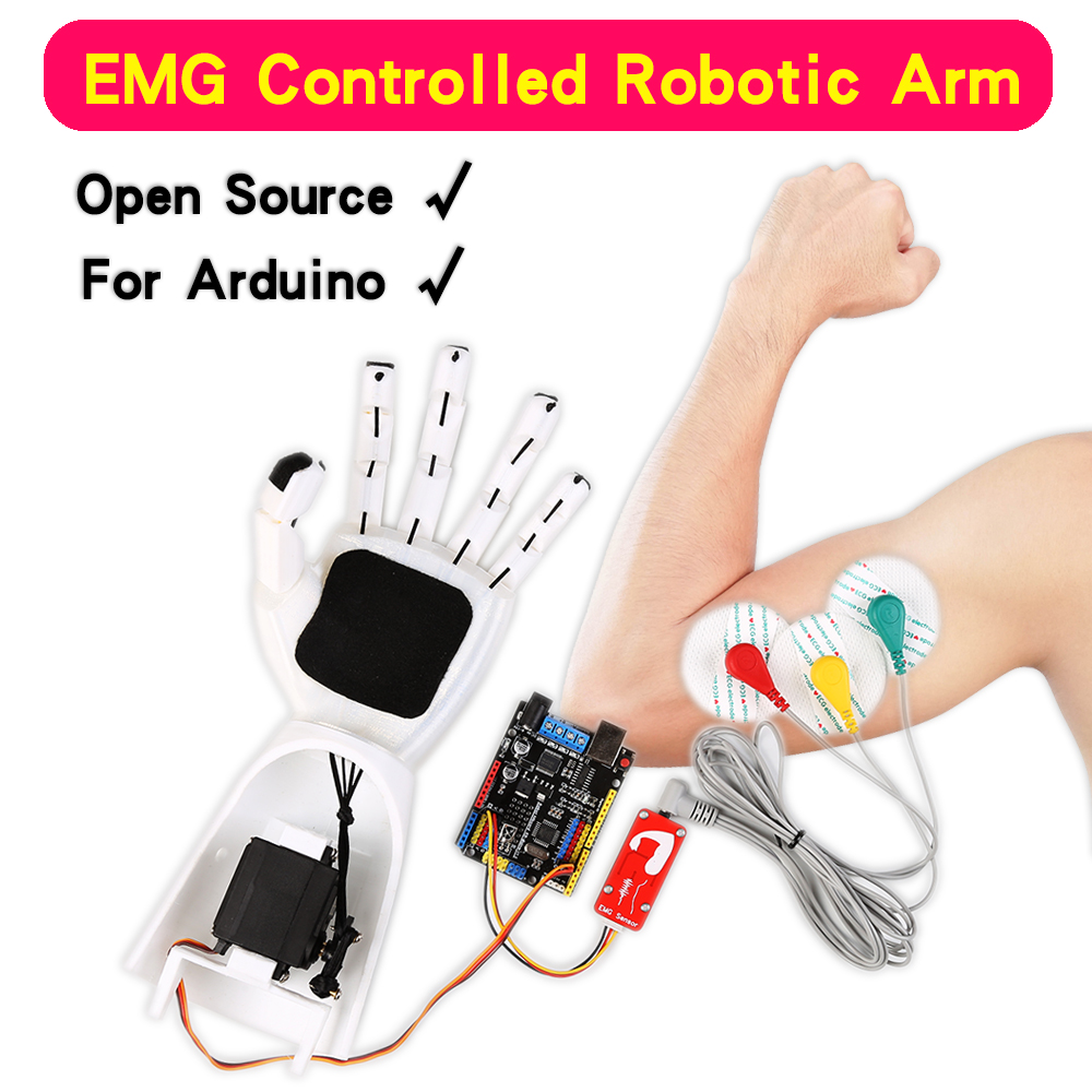 Ramię robota z czujnikiem EMG  – Muscle Sensor Emg recenzja i cena