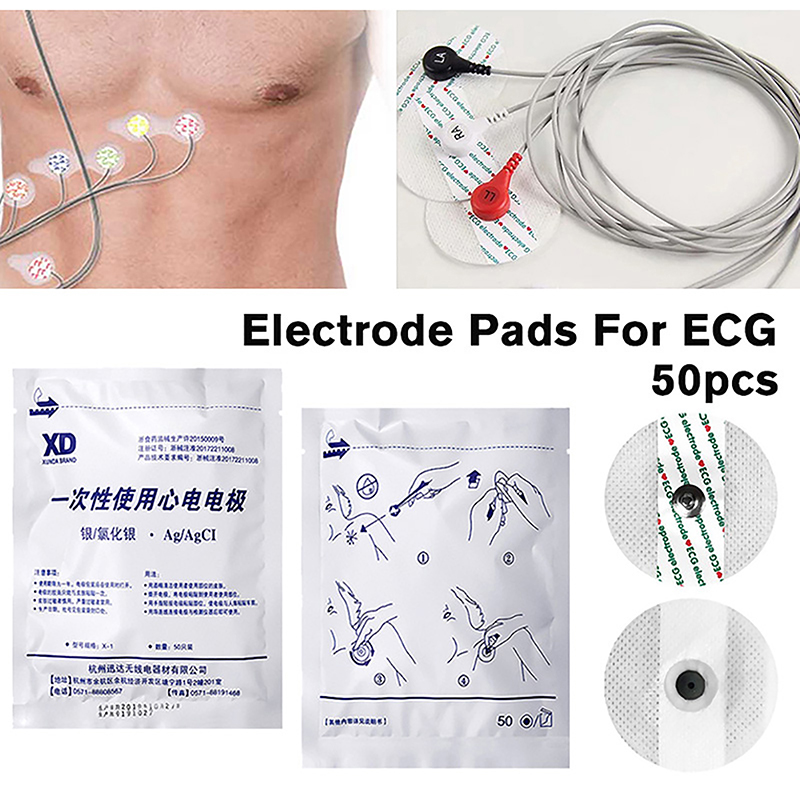 50 sztuk/worek Elektrody EKG J – Ecg Patch Monitor recenzja i cena